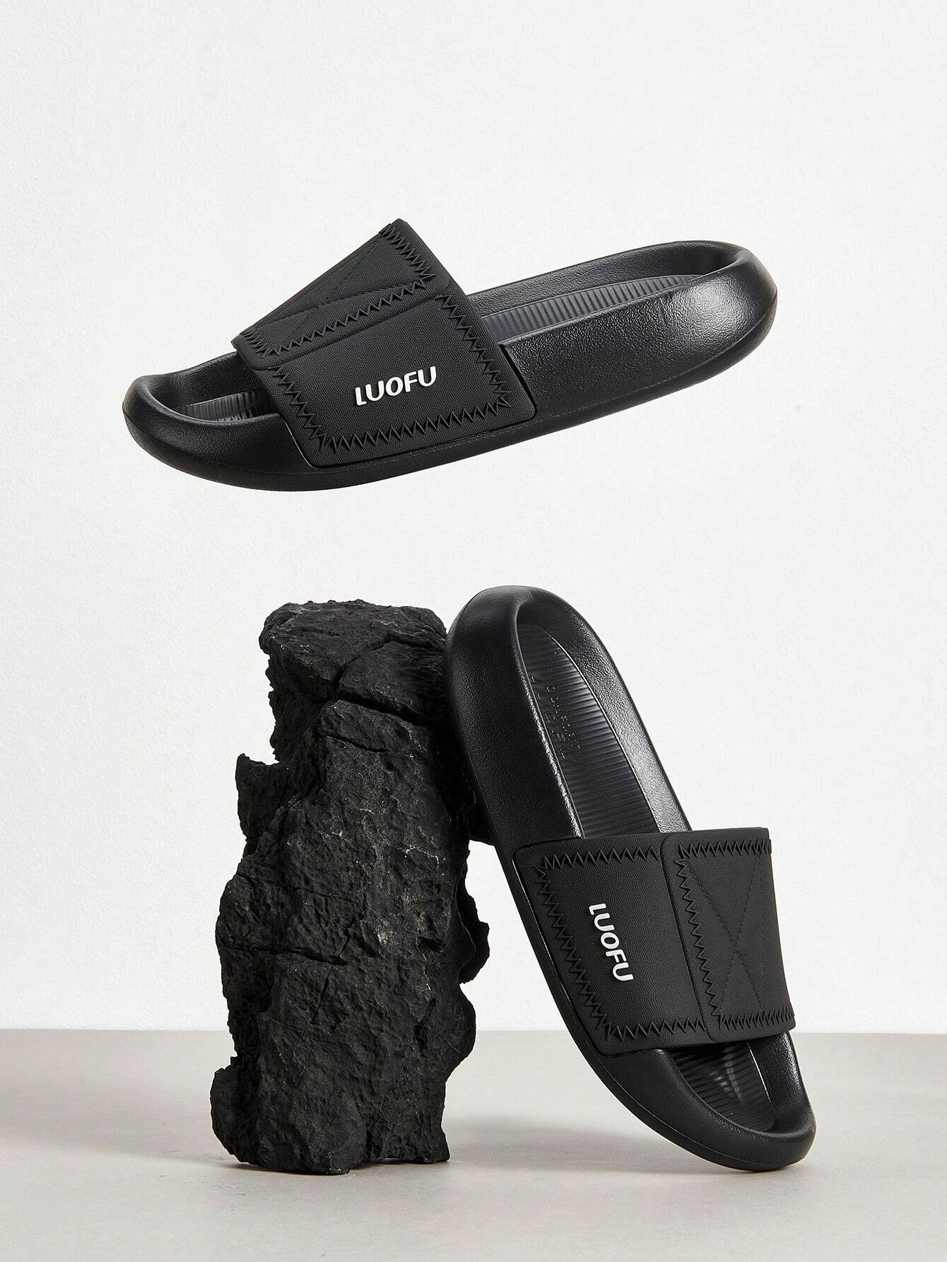 nouvelles diapositives d'oreiller sportives originales et confortables pour hommes de Luofu - Semelles épaisses résistantes à l'usure et absorbant les chocs, confort du couple