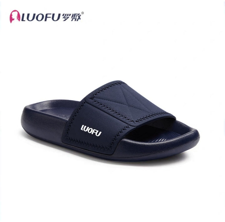 nouvelles diapositives d'oreiller sportives originales et confortables pour hommes de Luofu - Semelles épaisses résistantes à l'usure et absorbant les chocs, confort du couple