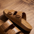 Men’s Dual Strap Comfort Sandals – Adjustable Casual Slip-On
