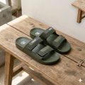 Men’s Dual-Strap Comfort Slide Sandals – Lightweight Casual Slip-On