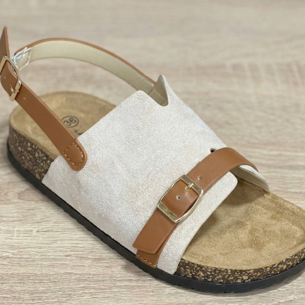 🌸 Elegant Comfort Buckle Sandals for Women – Summer Essential