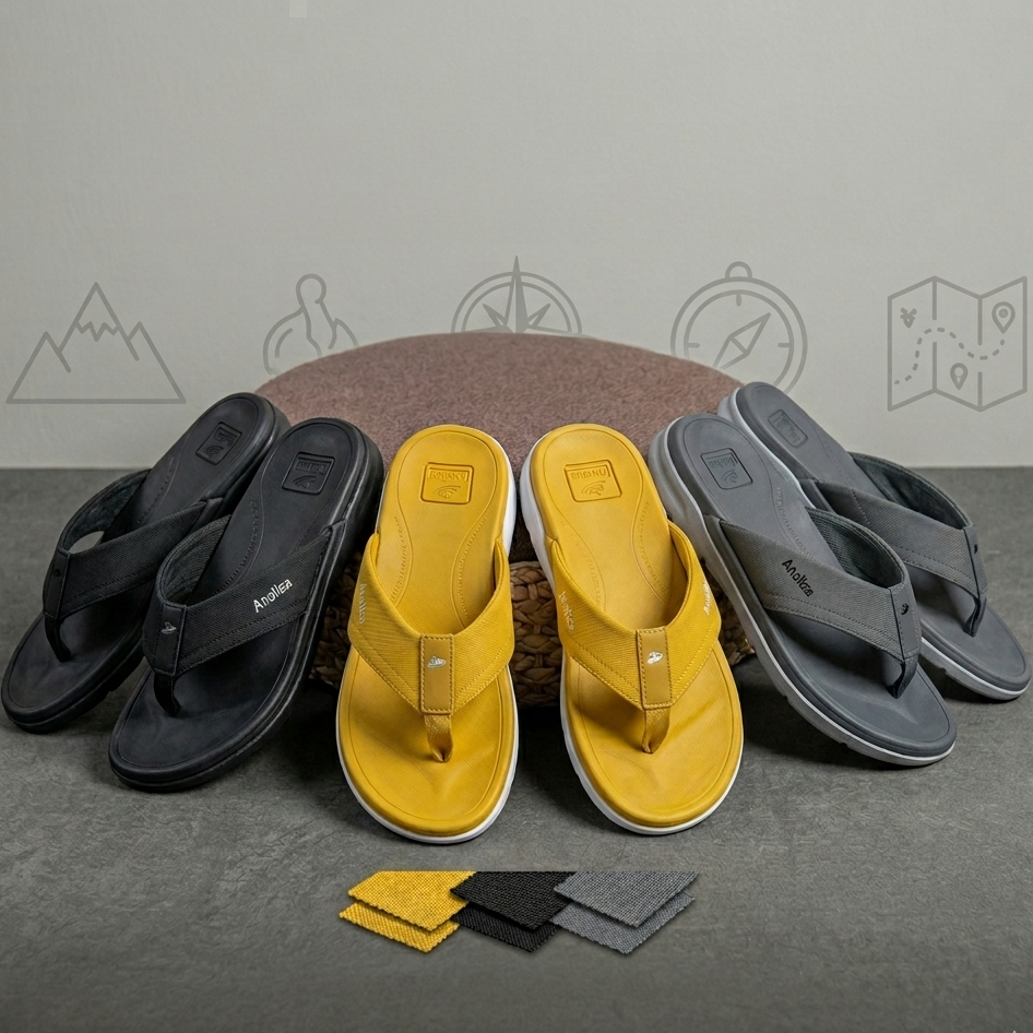 Men’s Comfort Flip-Flop Sandals – Lightweight Casual Beach Slippers
