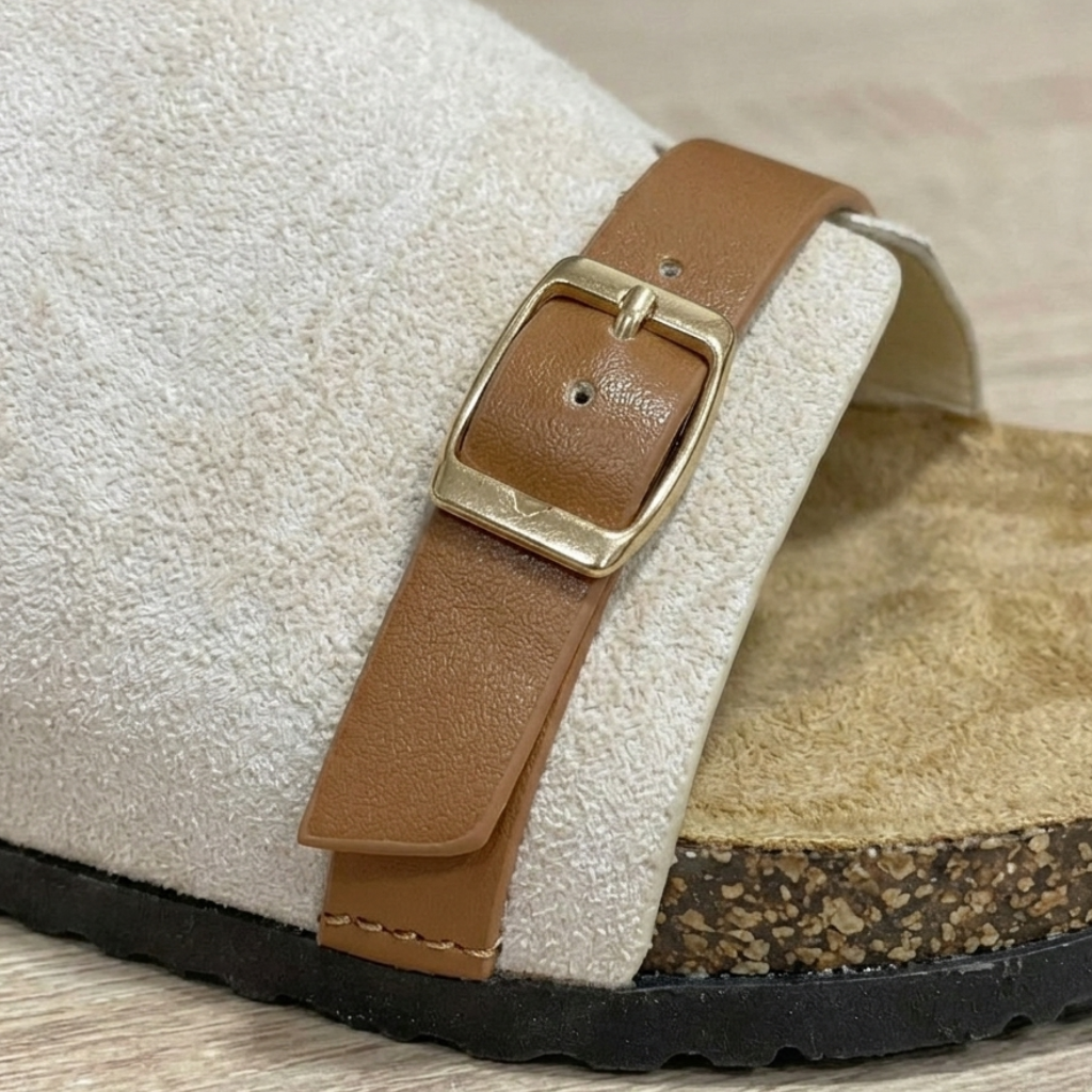 🌸 Elegant Comfort Buckle Sandals for Women – Summer Essential