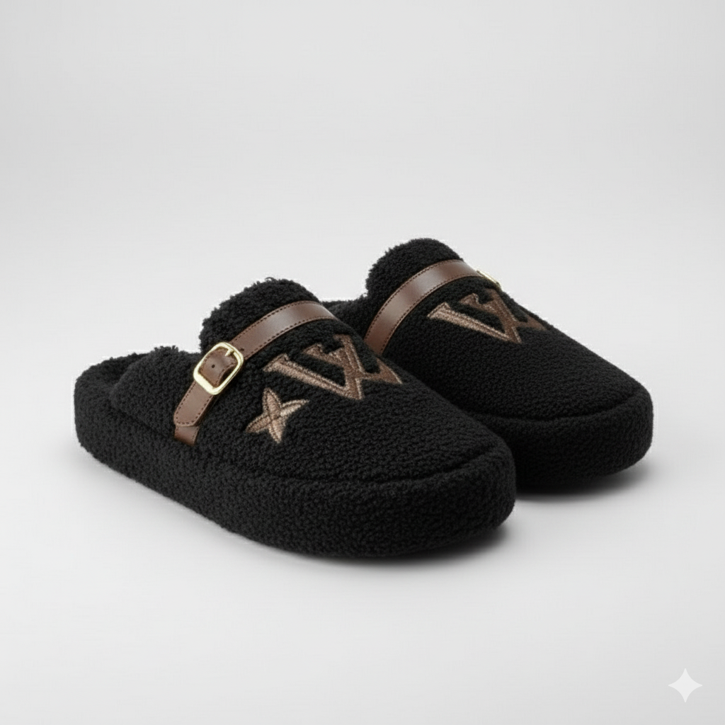 Chaussons en polaire Teddy : doigts de pied au chaud, boucle qui tient bien en place.