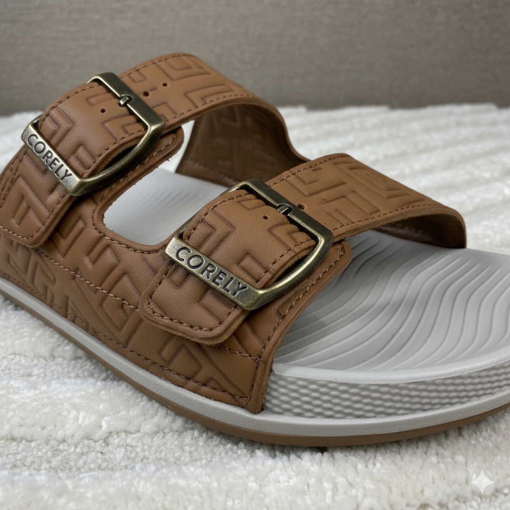 Sandales orthopédiques de récupération confortables avec brides à boucle réglables