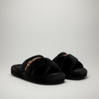 Chaussons en peluche pour femmes : chaudes, respirantes, à bout ouvert et à boucle