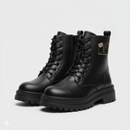 Bottines à plateforme pour femmes, lacets, style décontracté, confortables au quotidien