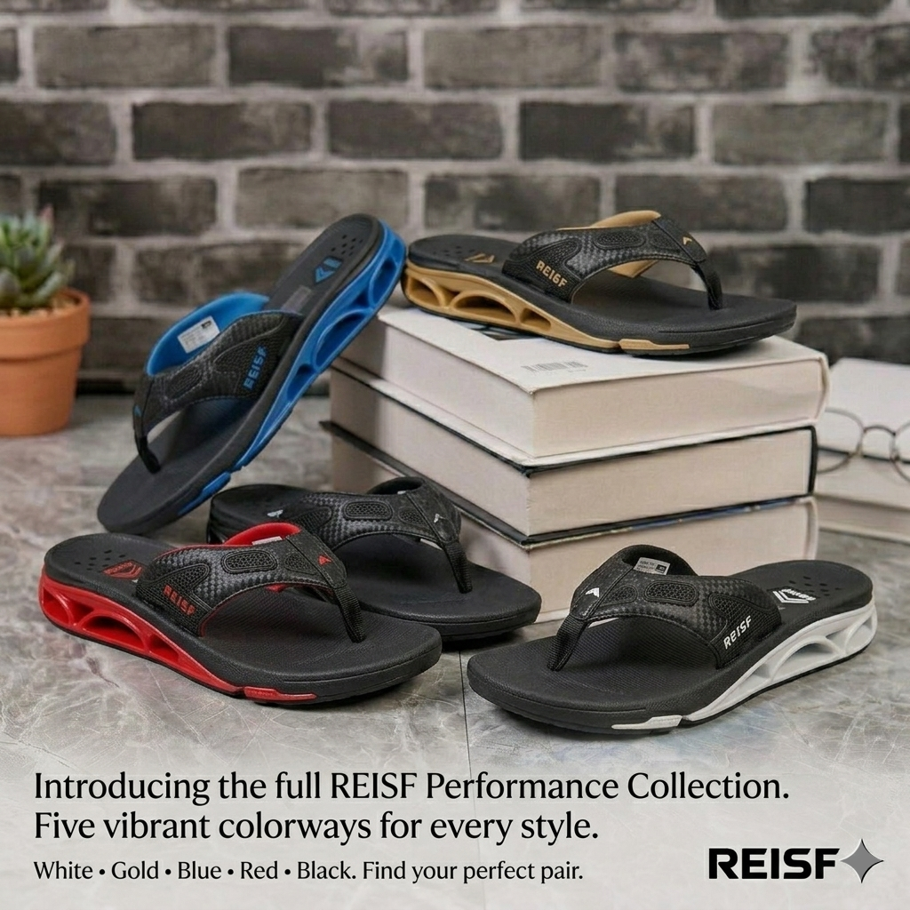 Tongs RISE Comfort Grip pour hommes – Légères, durables et pour le quotidien