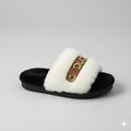 Chaussons à semelle fourrure pour femmes - Circulation d'air chaude, bride rembourrée