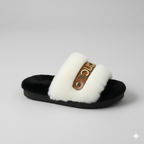 Chaussons à semelle fourrure pour femmes - Circulation d'air chaude, bride rembourrée