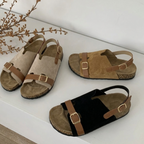 🌸 Elegant Comfort Buckle Sandals for Women – Summer Essential