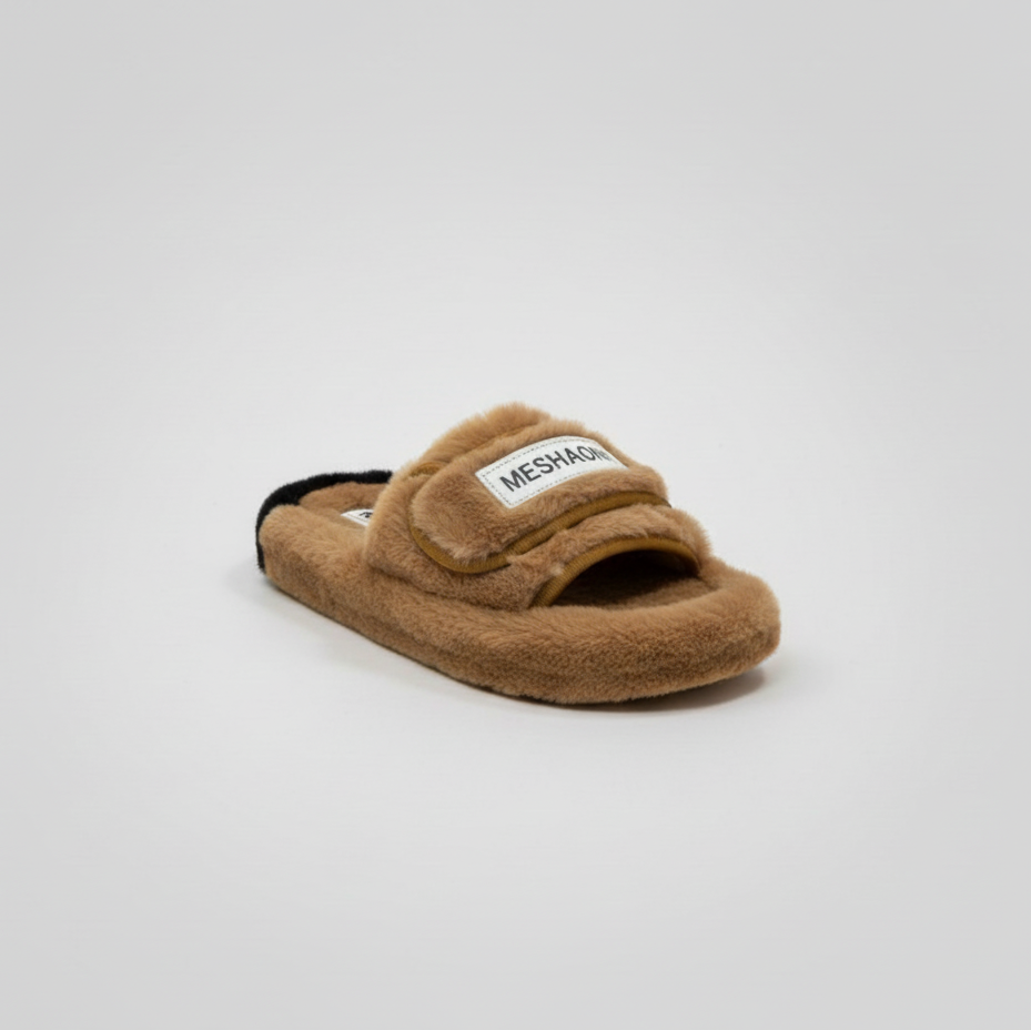 Chaussons de maison pour femmes avec bride moelleuse - Chauds et confortables grâce à leur large bride