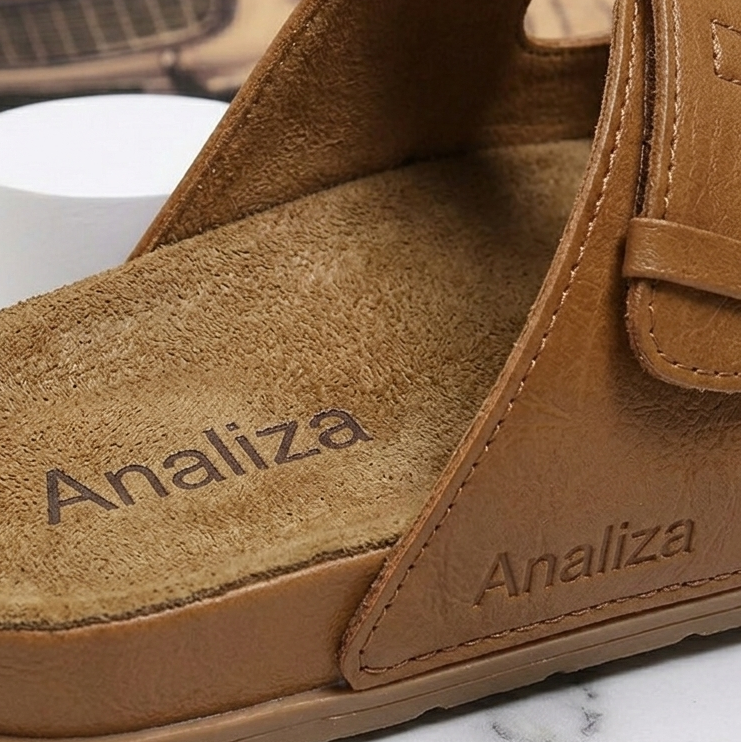 Men’s Dual Strap Comfort Sandals – Adjustable Casual Slip-On