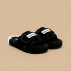 Chaussons de maison pour femmes avec bride moelleuse - Chauds et confortables grâce à leur large bride