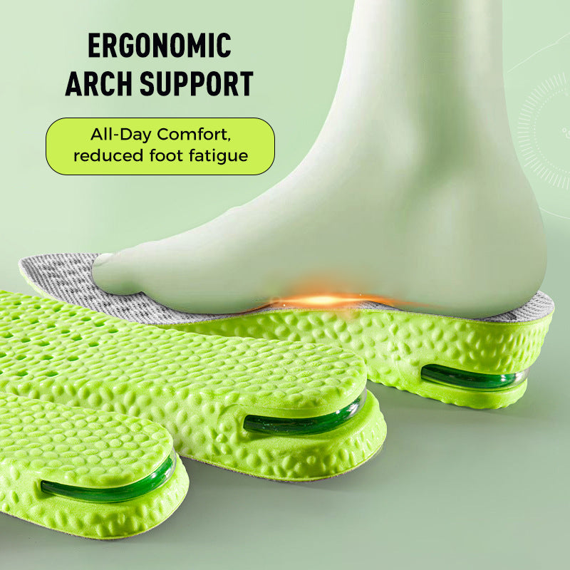 👟Semelles confortables avec coussin d'air et effet rehausseur