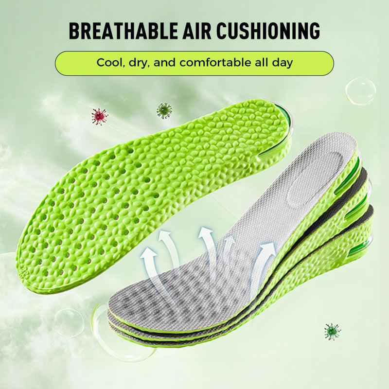 👟Semelles confortables avec coussin d'air et effet rehausseur