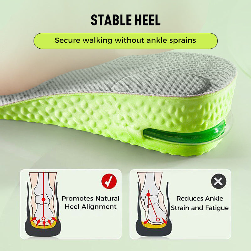 👟Semelles confortables avec coussin d'air et effet rehausseur