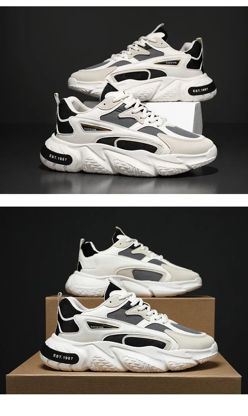 Chaussures décontractées polyvalentes et respirantes pour hommes. Conçu avec une technologie antidérapante moderne