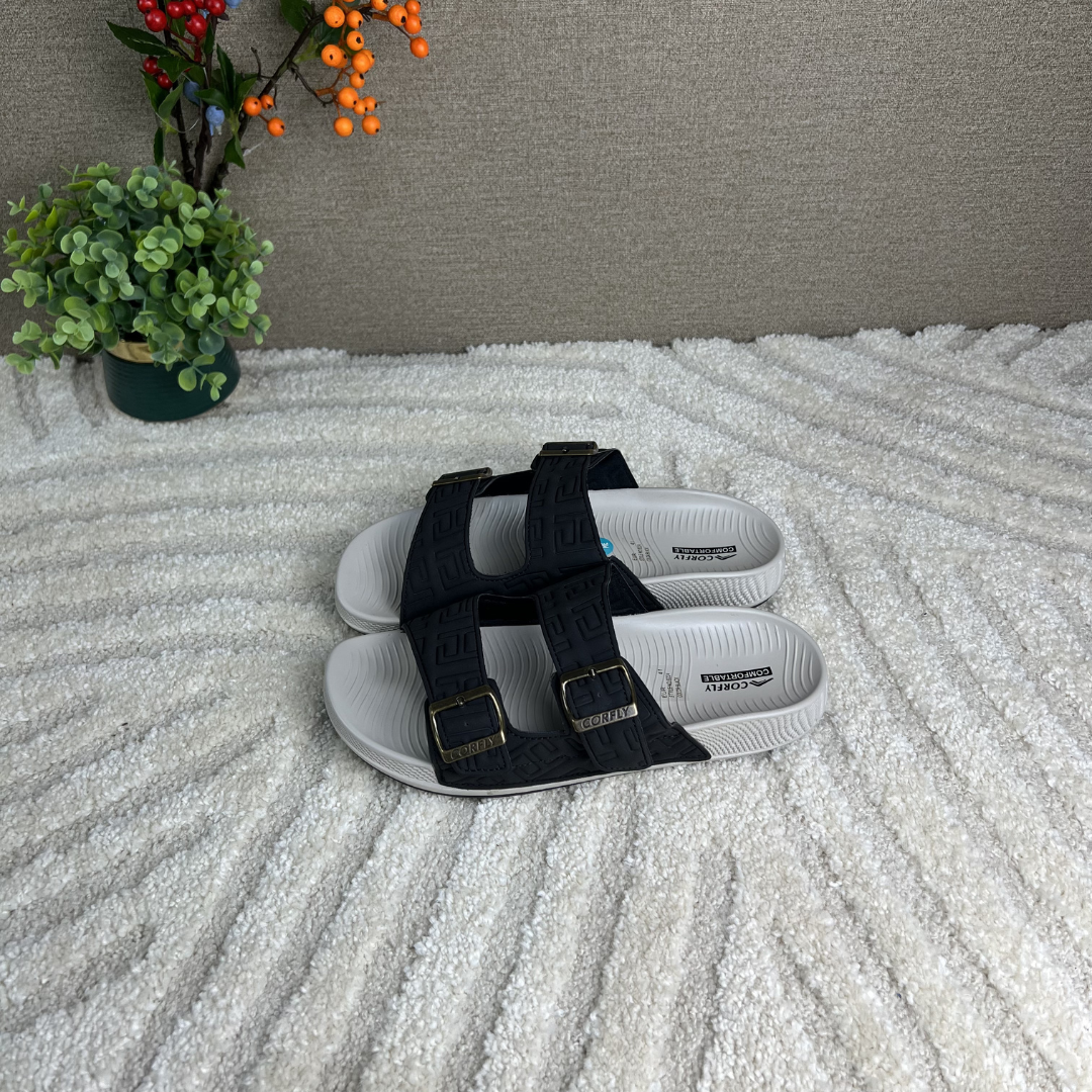 Sandales orthopédiques de récupération confortables avec brides à boucle réglables