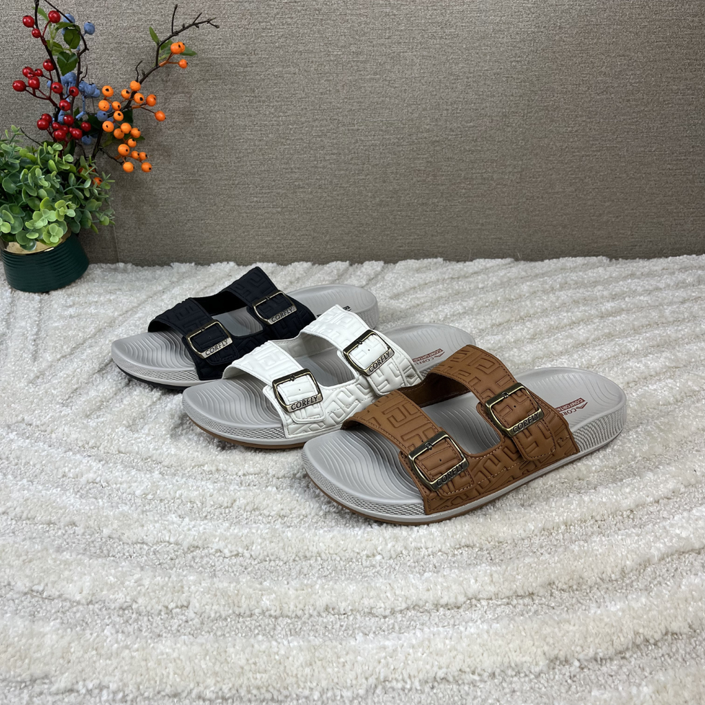 Sandales orthopédiques de récupération confortables avec brides à boucle réglables