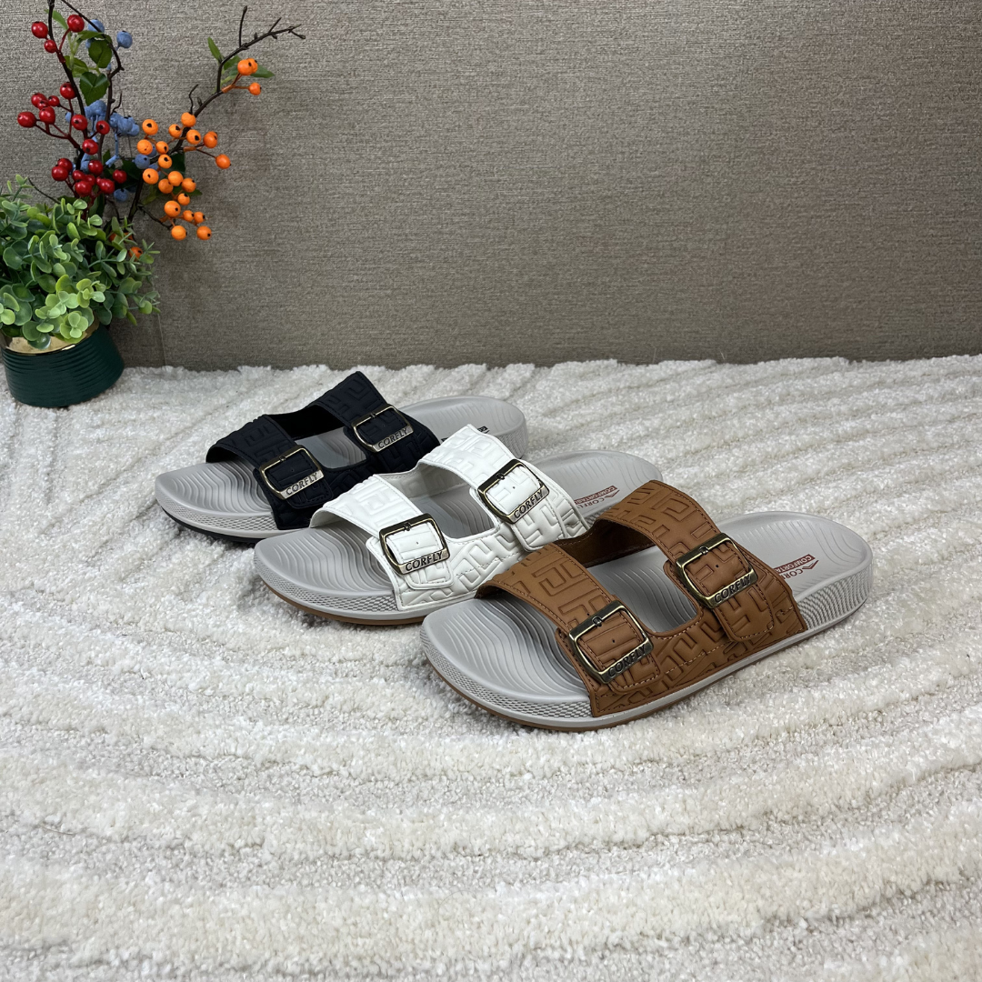 Sandales orthopédiques de récupération confortables avec brides à boucle réglables