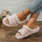 « Chaussons en fourrure de luxe pour femmes : chauds et confortables pour l'hiver »