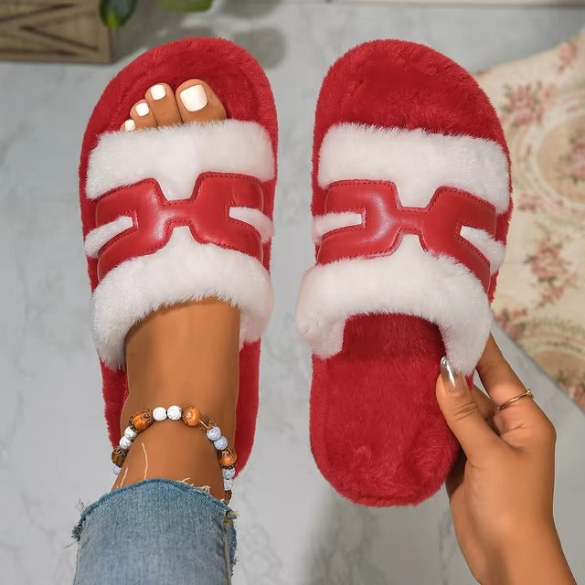 « Chaussons en fourrure de luxe pour femmes : chauds et confortables pour l'hiver »