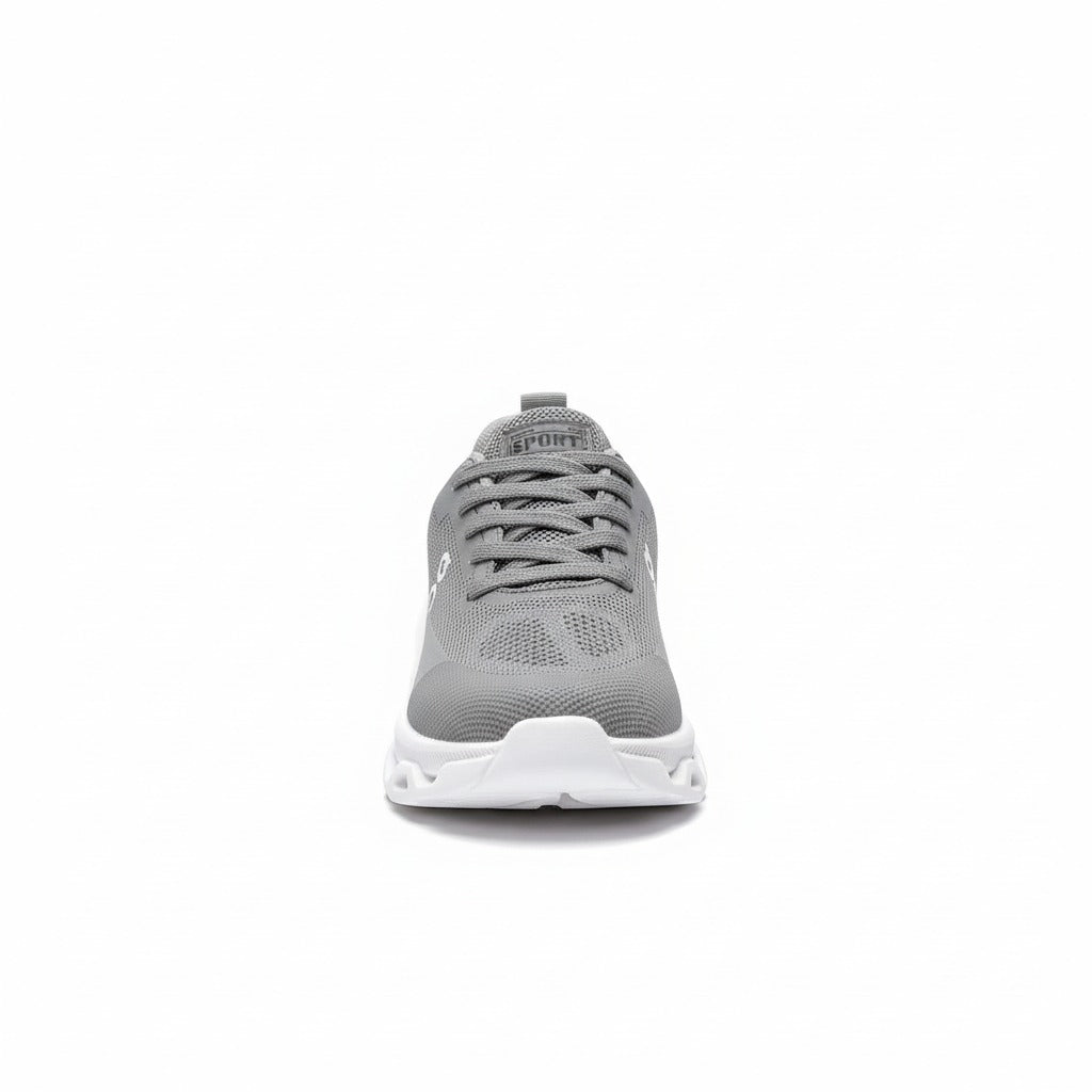 Men's running shoes with simple design, breathable, low-cut, non-slip rubber sole, lightweight fabric