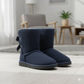 Bottines d'hiver confortables pour femmes, doublées de fourrure et ornées d'un nœud – Chaudes, élégantes et confortables