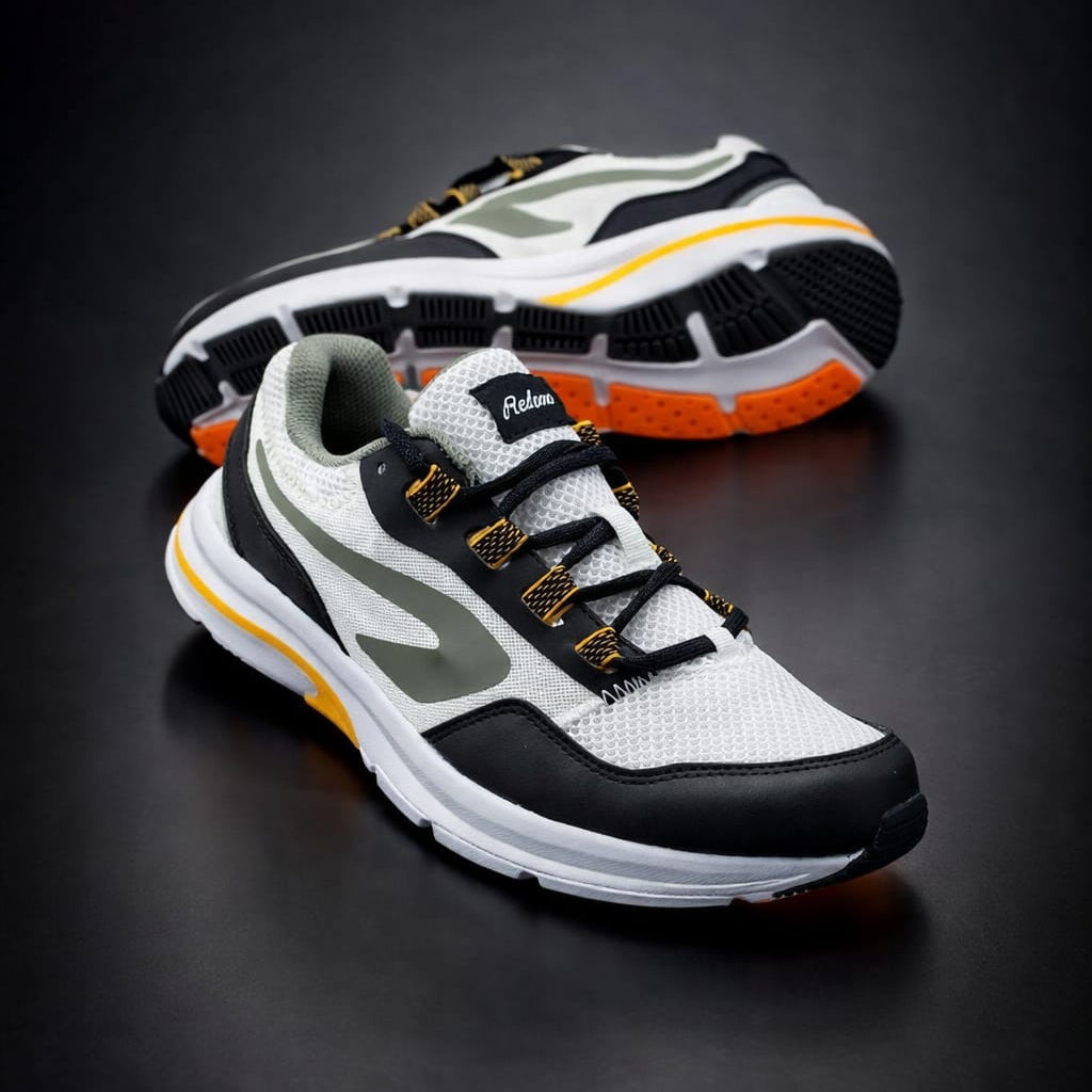 Baskets de running respirantes en mesh pour hommes – Chaussures de sport légères avec absorption des chocs et semelle antidérapante