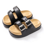 Chaussons Pour Femmes 2024 Été Nouvelle Double Boucle EVA Sangle Épaisse Sandales I