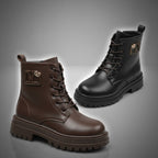 Bottines à plateforme pour femmes, lacets, style décontracté, confortables au quotidien