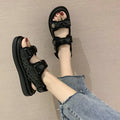 Sandales à plateforme de style coréen pour femmes – Chaussures de plage décontractées 2024