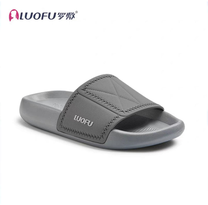 nouvelles diapositives d'oreiller sportives originales et confortables pour hommes de Luofu - Semelles épaisses résistantes à l'usure et absorbant les chocs, confort du couple