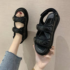 Sandales à plateforme de style coréen pour femmes – Chaussures de plage décontractées 2024