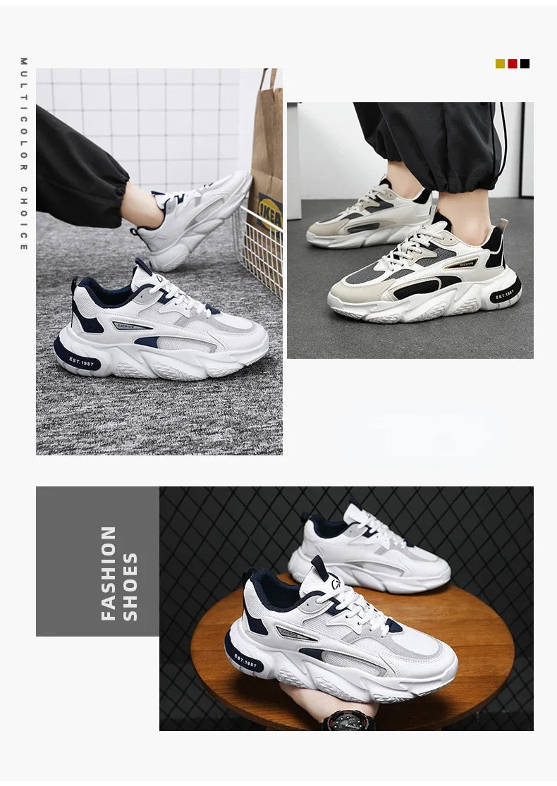 Chaussures décontractées polyvalentes et respirantes pour hommes. Conçu avec une technologie antidérapante moderne